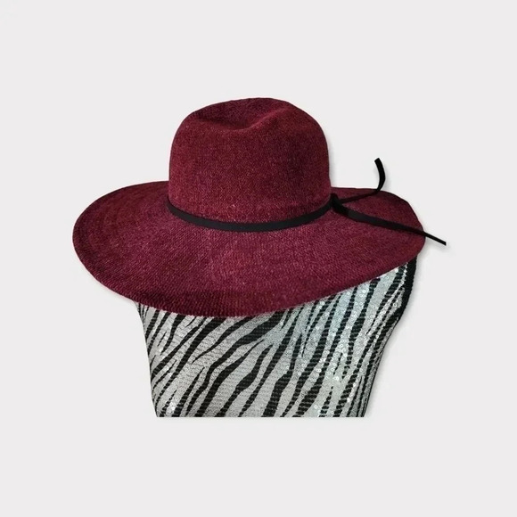 Marcus Adler- Polyester Wide Brim Burgandy Hat - Picture 5 of 7